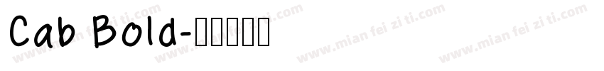 Cab Bold字体转换